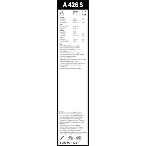 Фото - Щетка стеклоочистителя Bosch Aerotwin 650/475мм (3 397 007 426)